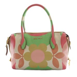 マドラスフラワー ハンドバッグ マルチカラー