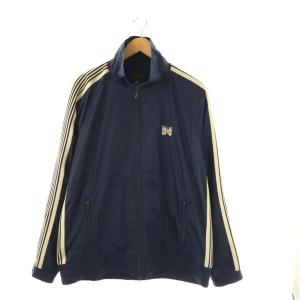 ナイロン トラックジャケット XL ネイビー QV1599