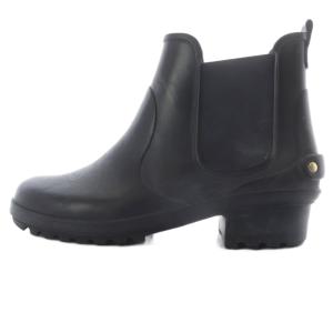 サイドゴアレインブーツ ショート S 黒 ブラック 64305R /SR SH