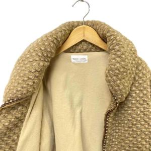 TSUMORI CHISATO ウール モヘヤ ニットジャケット ブルゾン 中綿 ジップアップ 2 ベージュ FY
