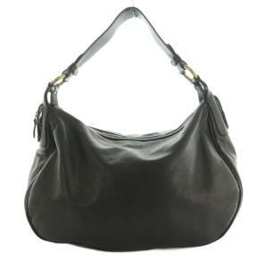 ワンショルダーバッグ トート 肩がけ レザー 黒 ブラック /SS OS