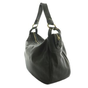 IL BISONTE ワンショルダーバッグ トート 肩がけ レザー 黒 ブラック /SS OS