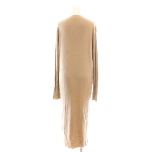 ADORE ピンヘッドスムースレイヤードワンピース 2点セット 38 ベージュ ピンク