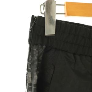 ADORE 24SS シアーチェックパンツ 38 ブラック