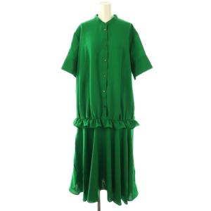 25SS ドライクリアクロスワンピース 38 グリーン 531-5140315