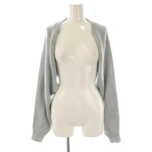 23年 Cropped Knit Snug クロップドニットスナッグ 長袖 カシミヤ混 ライトブルー 38035