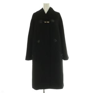 96-7104 ウール トグル ダッフルコート 34 ブラック