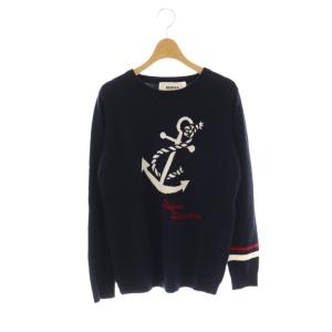 イカリニット カットソー 38 ネイビー ホワイト レッド /DO OS