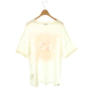 HYSTERIC GLAMOUR ガールプリントTシャツ カットソー 半袖 F ホワイト ピンク イエロー /ES OS