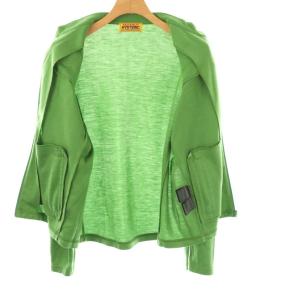 HYSTERIC GLAMOUR 25SS CIRCLE GIRLワッペン レーシングジャケット ジップアップ F 緑 01251CJ01