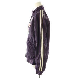 HYSTERIC GLAMOUR ワッペン装飾ナイロンレーシングジャケット ブルゾン M パープル ホワイト マルチカラー /ES OS