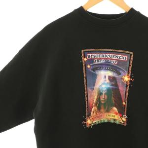 HYSTERIC GLAMOUR  ×genzai Power Laser Sweat スウェット トレーナー 長袖 コットン F 黒 /NR