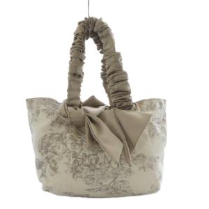 HOME キャンバストートSMALL ハンドバッグ トワルドジュイ柄 ホワイト /YO6