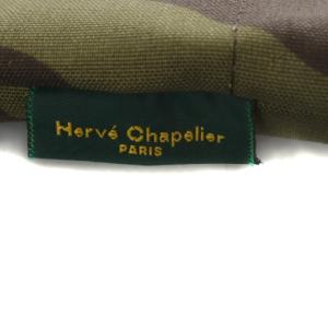 Hervé Chapelier 1028Wカモフラージュ ナイロン舟型ショルダーML迷彩 カーキ /YO23
