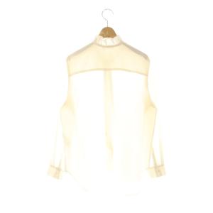 IENA 24AW スタンドフリル ブラウス シャツ アイボリー /DF OS