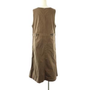 MARGARET HOWELL 24SS SUPERFINE COTTON TWILL ジャンパースカート ワンピース 1 ブラウン /DO