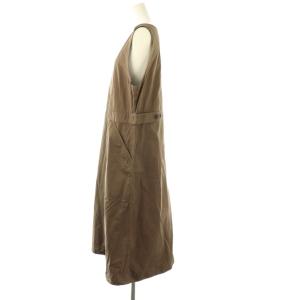 MARGARET HOWELL 24SS SUPERFINE COTTON TWILL ジャンパースカート ワンピース 1 ブラウン /DO