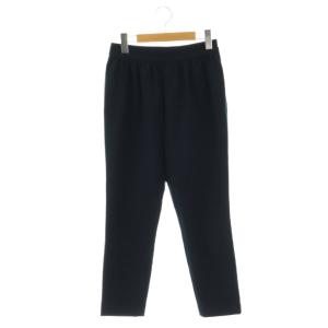 ハイウエストギャザーパンツ テーパード 36 ネイビー /HK OS