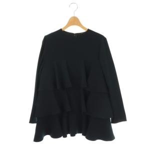 ティアードブラウス プルオーバー 38 ネイビー
