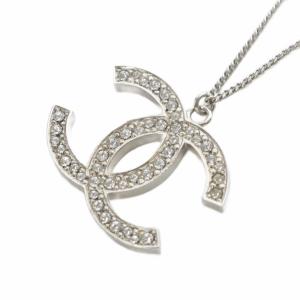 12A ココマーク ネックレス ラインストーン シルバーカラー