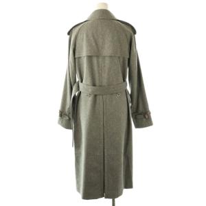 Aquascutum ウール素材トレンチコート M グレー