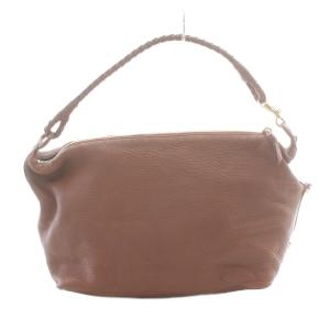 イントレチャートハンドル レザーバッグ ハンド 茶 ブラウン /SS OS