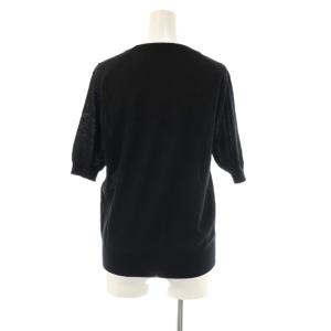 EVERYDAY I LIKE 24SS Sheer H/S P/O プルオーバー カットソー ニット 半袖 ブラック /HK OS