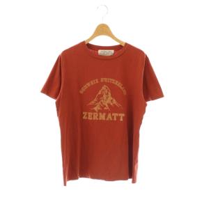 ZERMATT T-SHIRT Tシャツ カットソー 半袖 L レッド /HK OS