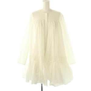 TIERED DRESS ワンピースチュニック ティアード ホワイト /ES OS