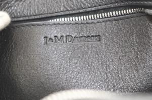J&M DAVIDSON ぺブル ショルダーバッグ ブラック