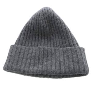 アパルトモン 帽子 ビーニー ニット帽 ウール カシミヤ混 グレー /YO17