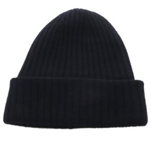 アパルトモン 帽子 ビーニー ニット帽 ウール カシミヤ混 ブラック /YO18