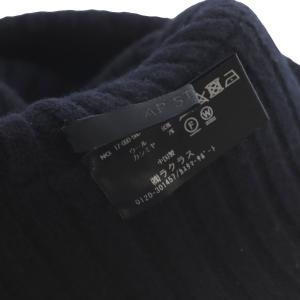 AP STUDIO アパルトモン 帽子 ビーニー ニット帽 ウール カシミヤ混 ブラック /YO18
