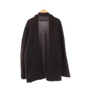 JURGEN LEHL カシミヤ ニットカーディガン ダークブラウン マルチカラー /CX OS SH