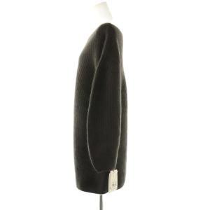 SNIDEL 25AW ラクーンミニニットワンピース 長袖 F チャコールグレー /HK OS SH