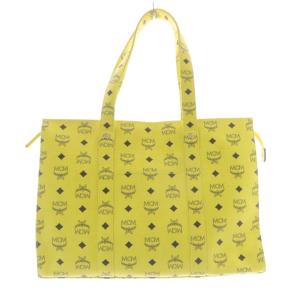 MCM グローバルサミットウーマン ヴィセトス柄 トートバッグ イエロー