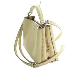 MCM 2WAY ショルダーバッグ アイボリー