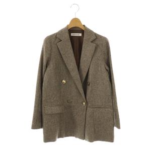 ツィーディーダブルジャケット テーラードジャケット S ブラウン /DF OS