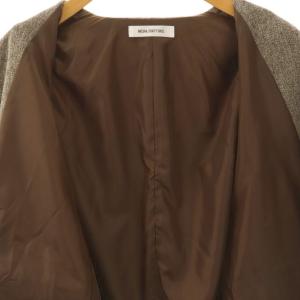 NATURAL BEAUTY BASIC ツィーディーダブルジャケット テーラードジャケット S ブラウン /DF OS