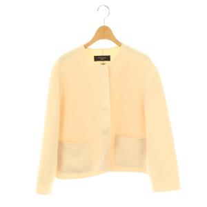 ウールノーカラージャケット 38 アイボリー /DO OS