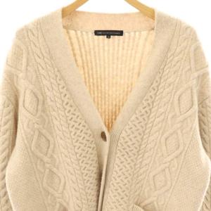 23区 ケーブル編み カーディガン ニット 長袖 38 ベージュ /HK OS