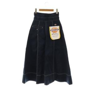 JILL by JILLSTUART 25SS Dickies別注 ステッチロングスカート フレアスカート M ネイビー ホワイト /ES OS
