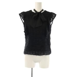 JILL by JILLSTUART 25SS フェザーチェックブラウス スカート セットアップ FR ブラック /ES OS