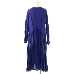 suzukitakayuki ikkuna pullover dress ドレス ワンピース 長袖 ロング リネン 1 紫 青 /NR
