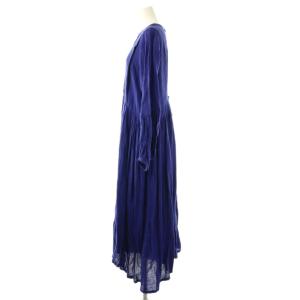 suzukitakayuki ikkuna pullover dress ドレス ワンピース 長袖 ロング リネン 1 紫 青 /NR