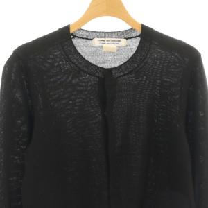 COMME des GARCONS COMME des GARCONS コムコム クルーネック ニット カーディガン S ブラック /DF OS