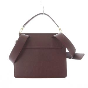 POLENE Numero Sept 2wayバッグ ワインレッド