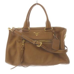 レザー 2way ハンドバッグ ブラウン BL0639