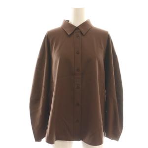 25AW Suave Saxony Kallen Shirt シャツ 前開き 38 ブラウン /CX OS