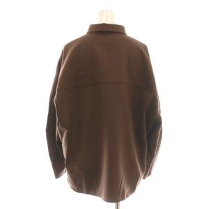 theory luxe 25AW Suave Saxony Kallen Shirt シャツ 前開き 38 ブラウン /CX OS